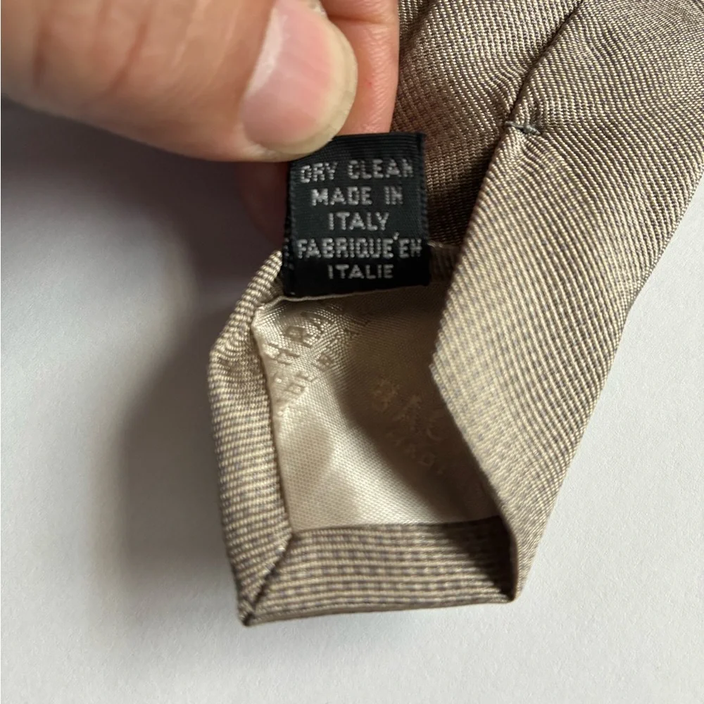 Bachrach Elegant Tan Men's Tie - Picture 4 of 7